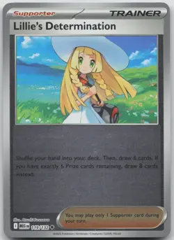 Lillie's Determination 119/132 Uncommon Mega Evolution Pokemon Reverse Holo NM/M - Image 1