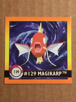 Pokemon 1999 Artbox Series 1 Stickers Magikarp 129. FREE SHIPPING! - Image 5