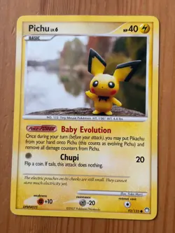 Pichu 93/123 Regular Common LP - Mysterious Treasures 2007 - Pokemon TCG - Image 1