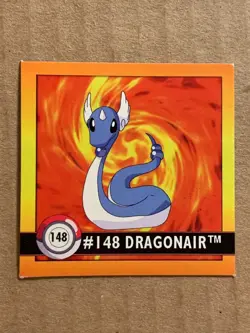 Pokemon 1999 Artbox Series 1 Stickers Dragonair 148. - Image 3