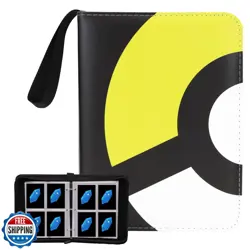 Card Binder 4-Pocket, 400 Pockets Fashion Design Trading Card Holder for Spor - Image 1