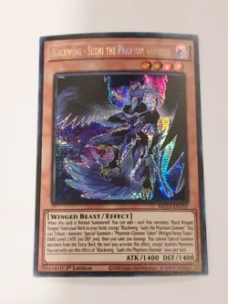 Blackwing – Sudri the Phantom Glimmer MP23-EN155 Secret Rare YuGiOh! Holo Foil - Image 1
