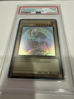GFTP-EN128 Dark Magician GHOST RARE 1st edition 2021 Yu-Gi-Oh PSA 9 MINT - Image 1