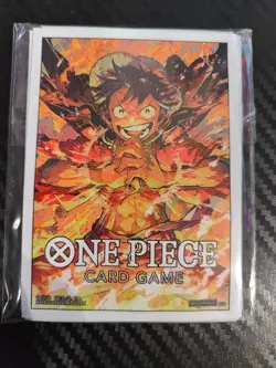 One Piece Card Game Official Sleeves - Monkey.D.Luffy (Store Championship) 10-P - Image 1