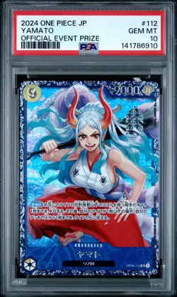 2024 ONE PIECE JAPANESE PROMOS OFFICIAL EVENT PRIZE #112 YAMATO PSA 10 - Image 1