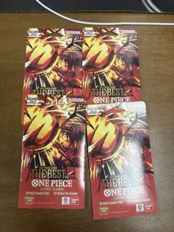 One Piece The Best Vol. 2 Premium Booster PRB-02 Sleeved Booster Pack (LOT OF 4) - Image 1