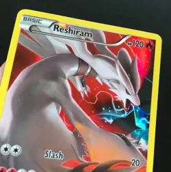 Reshiram XY74 XY PROMO RARE HOLO Pokemon Card FULL ART Shiny Near Mint - Image 5
