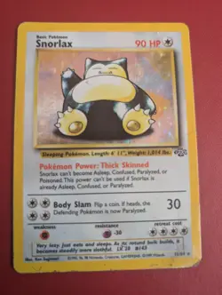 Snorlax 11/64 Rare Jungle Set Holo Pokemon Card Unlimited Played Condition - Image 1