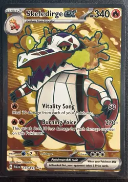 Skeledirge EX 233/193 - Paldea Evolved Full Art Holo Rare Pokemon TCG- M/LP Card - Image 1