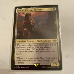 MTG Lotho Corrupt Shirriff #213 Universes Beyond: The Lord of the Rings Magic NM - Image 1
