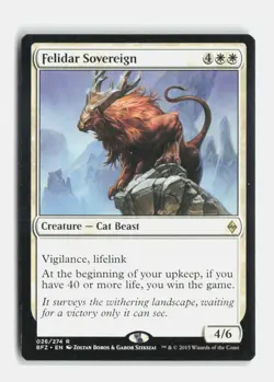 Felidar Sovereign 26 Battle for Zendikar MTG NM - Image 1