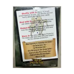 Ultra Pro Card Sleeves Deck-Protector Sleeves - Clear (100) SW (New) - Image 2