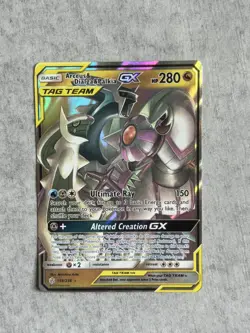 Arceus & Dialga & Palkia GX 156/236 Pokemon Tag Team Cosmic Eclipse NM - Image 1