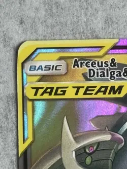 Arceus & Dialga & Palkia GX 156/236 Pokemon Tag Team Cosmic Eclipse NM - Image 2