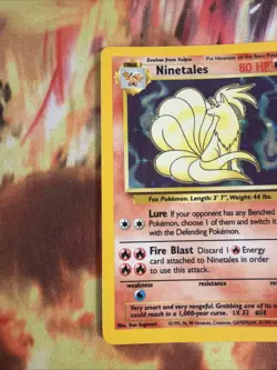 Pokemon TCG Ninetales Holo Unlimited Holo Rare Card Base Set 12/102 - Image 2