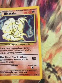 Pokemon TCG Ninetales Holo Unlimited Holo Rare Card Base Set 12/102 - Image 3