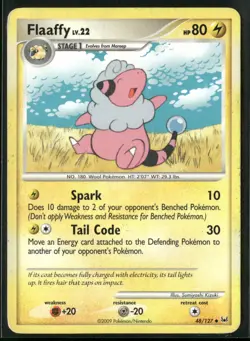 Flaaffy 48/127 Uncommon Platinum Pokemon Moderately Played - Image 1