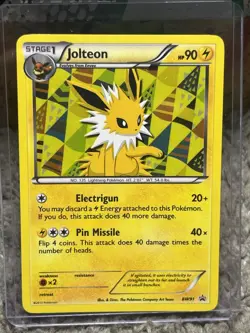 Jolteon BW91 Holo Black & White BW Promo Pokemon Card Near Mint - Image 1