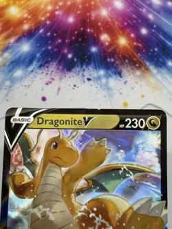 Pokemon TCG Dragonite V SWSH235 Black Star Promo Pokemon Go LP - Image 3