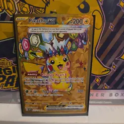 Pikachu ex Gold Hyper Rare - 247/191 - Surging Sparks Pokemon - Image 1
