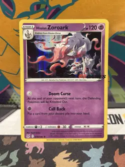 Hisuian Zoroark 076/196 EB Games Promo Pokemon Card Holo Lost Origin NM/M - Image 1