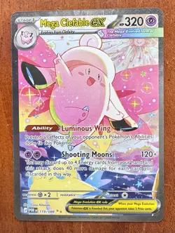 2026 Pokemon Perfect Order - Mega Clefable ex 119/88 SIR - PRINT DEFECT READ - - Image 1