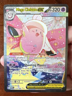2026 Pokemon Perfect Order - Mega Clefable ex 119/88 SIR - PRINT DEFECT READ - - Image 3
