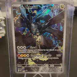 Pokemon N's Zekrom 031 MEP Promo Full Art Holo Basic 130 HP Shred Thunder - Image 1