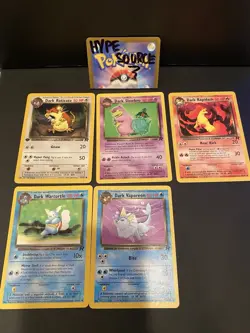 Pokemon TCG Team Rocket/Dark Pokemon 5 Card Lot - Image 1