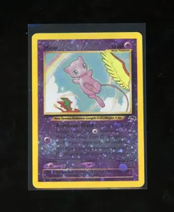 SWIRL 2001 Pokemon Southern Islands Mew Promo 1/18 Reverse Holo Foil WOTC - Image 1