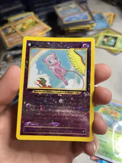 SWIRL 2001 Pokemon Southern Islands Mew Promo 1/18 Reverse Holo Foil WOTC - Image 3