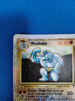 Pokemon Machoke Legendary Collection Reverse Holo Rare Pokemon TCG fireworks HP - Image 5