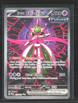 Pokemon 2023 Paradox Rift Iron Valiant EX SAR #249/182 - Image 1