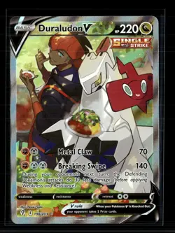 Pokemon 2021 Evolving Skies Duraludon V SR FA #198/203 - Image 1