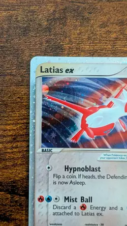 Latias ex 93/97 Dragon Holo Pokemon Card - Image 4