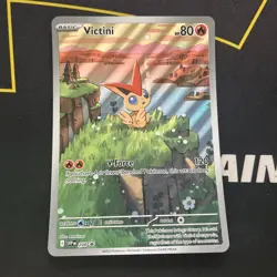 JUMBO Oversized Victini Card SVP208 Scarlet & Violet Promo Pokemon NM - Image 1