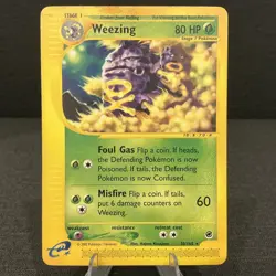 Weezing 70/165 Expedition Base Set Rare Non-Holo Vintage 2002 WOTC Pokemon Card - Image 1