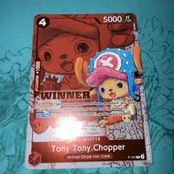 One Piece Tony Tony Chopper P-101 Winner Promo Card - Image 1