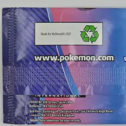 2021 McDonald’s Pokemon 25th Anniversary Trading Cards Happy Meal Packs x1 - Image 3