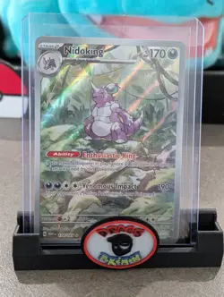 Pokemon Card 2023 NIDOKING Illustration Rare IR 174/165 Scarlet & Violet 151 NM - Image 1