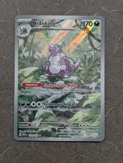 Pokemon Card 2023 NIDOKING Illustration Rare IR 174/165 Scarlet & Violet 151 NM - Image 2