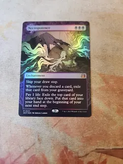 Necropotence FOIL Wilds Of Eldraine Enchanting Tales MTG NM - Image 1