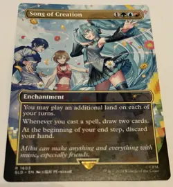 🔥 Song of Creation REGULAR NONFOIL Secret Lair Drop Hatsune Miku MTG 🔥 - Image 1
