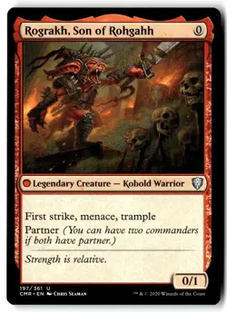 Rograkh, Son of Rohgahh 197 Uncommon Commander Legends Magic: The Gathering NM - Image 1
