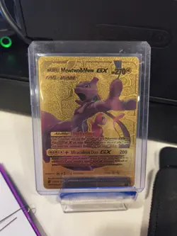 Pokemon gold card HP 270 Mewtwo&Mew GX - Image 1
