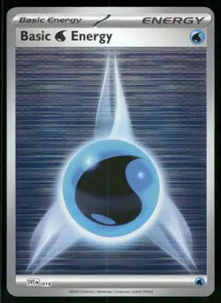 Basic Water Energy 019 Scarlet & Violet Energies Holo Pokemon Near Mint - Image 1