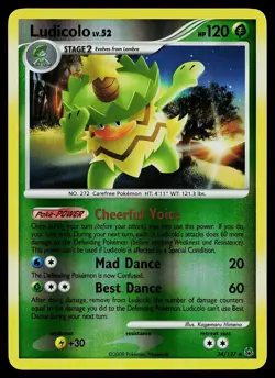 Pokemon Card - Ludicolo Platinum 34/127 Reverse Holo Rare - Image 1