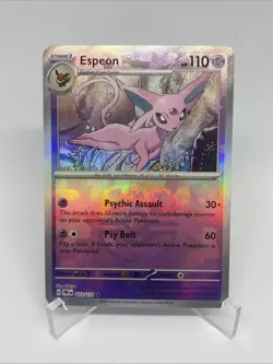 Espeon Master Ball Pattern 033/131 - Prismatic Evolutions Reverse Holo Pokemon - Image 1