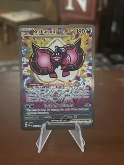 Pokemon Prismatic Evolutions Pecharunt ex 163/131 Special Illustration Rare MINT - Image 1