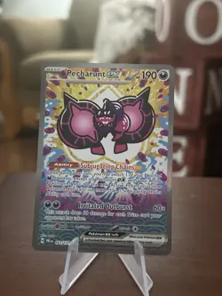 Pokemon Prismatic Evolutions Pecharunt ex 163/131 Special Illustration Rare MINT - Image 2